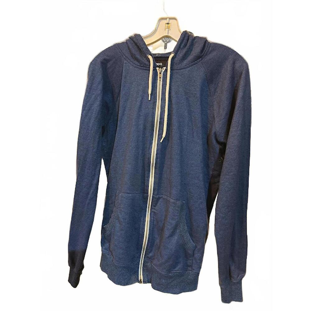BDG Blue Zip Hoodie Sweatshirt M